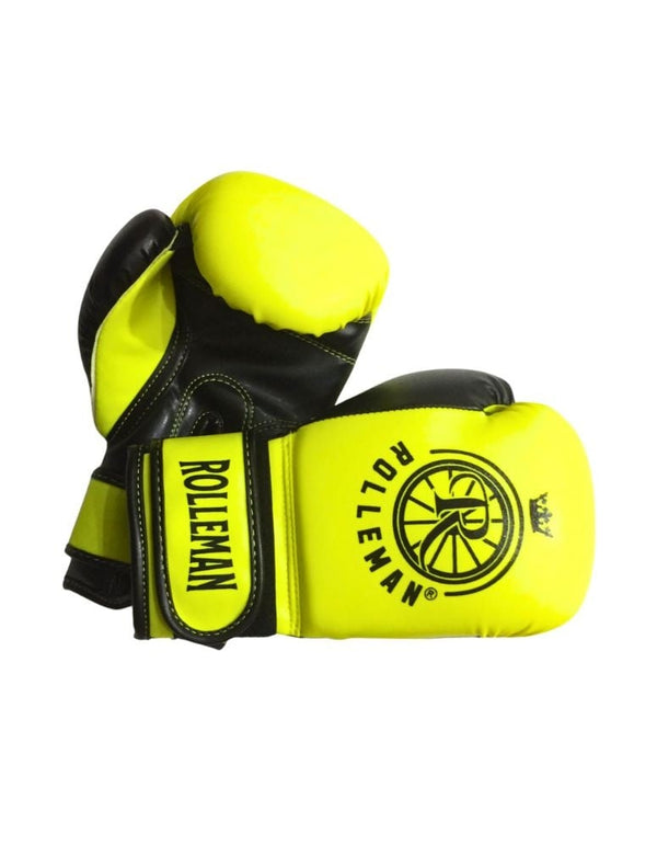 Glow Puncher Kickboxing Gloves for Kids – Neon Yellow with Iconic Logo