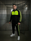 Dritan Zweiteiliger Trainingsanzug für Herren – Schwarz mit Neongelb