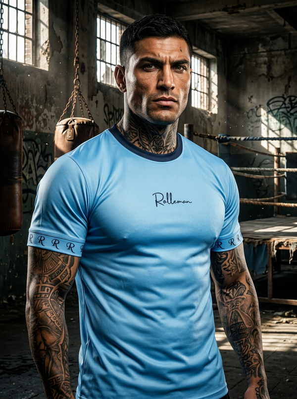 Renzo | ROLLEMAN® | T-Shirt | Hellblau