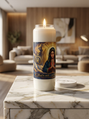 ROLLEMAN® Lux Memoria | Herdenkingskaars Wit | 216 Uur Brandtijd