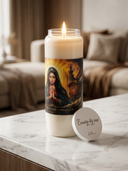 ROLLEMAN® Lux Memoria | Erinnerungskerze Weiß | 216 Stunden Brenndauer