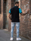 Tadeusz - ROLLEMAN® Sport Polo Black/Turquoise