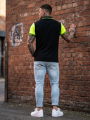 Wojtek - ROLLEMAN® Sport Polo Black/Neon Yellow