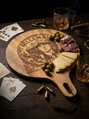 ROLLEMAN® Borrelplank | Blinders Edition | Mangoholz | Handgefertigt