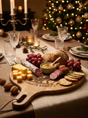 ROLLEMAN® Snackbrett | Kwante Weihnachts Edition | Mangoholz | Handgemacht