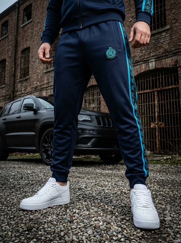 ROLLEMAN Hector Trainingshose – Dunkelblau / Türkis