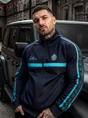 ROLLEMAN Hector Trainingsjacke – Dunkelblau / Türkis