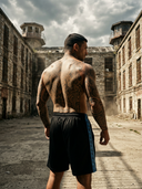 Nero | ROLLEMAN® | Sports Shorts | Black/Lavender Blue