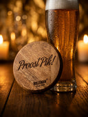 ROLLEMAN® Holzuntersetzer | Prost Pik! | Limitierte Auflage