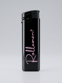 Lighter — Black with Pink Print