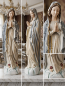 Maria Figur | Dekorative Grau · 11×8×35 cm