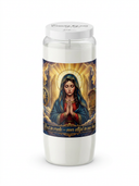ROLLEMAN® Lux Memoria | Herdenkingskaars Wit | 216 Uur Brandtijd