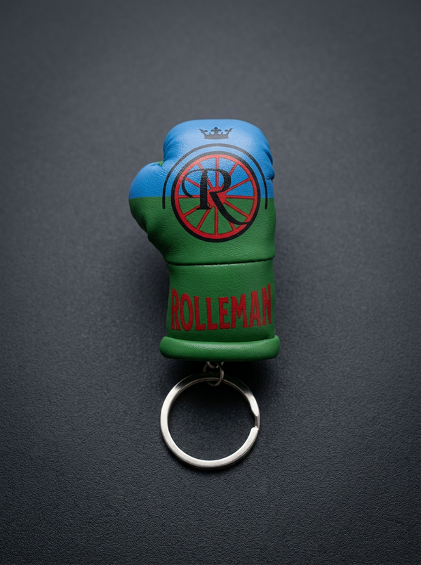 Mini-Boxhandschuh-Schlüsselanhänger Grün/Blau - Champ's Ring