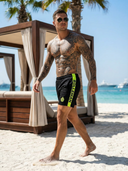 Bronisław - ROLLEMAN® Sport Short Zwart/Neon Geel