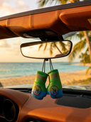 Gypsy Wheel Mini Boxing Gloves for Rear View Mirror