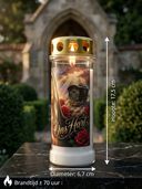 ROLLEMAN® Gedenkkerze | Für Immer in Unserem Herzen | Traveller Edition — 70 Stunden Brenndauer