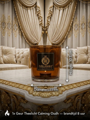 ROLLEMAN® Glazen Theelichthouder | Amber | XL + Geur Theelicht Calming Oudh