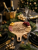 ROLLEMAN® Snackbrett | Kwante Weihnachts Edition | Mangoholz | Handgemacht