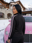 Cassandra | ROLLEMAN® | Dames Trainingsjasje | Zwart & Roze