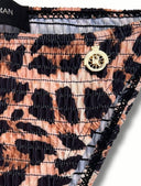 Alexa: 2-Piece Leopard Bikini Set | Gold-Plated Metal and Rolleman Logo | Adjustable and Quick-Drying