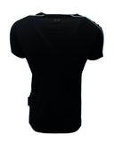 Manuel – Herren-T-Shirt mit ROLLEMAN®-Logolinien in Türkis