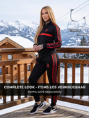 Roxy — ROLLEMAN® Dames Trainingsbroek | Zwart & Rood