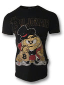 Bitcoin Peanut - Men's T-Shirt ROLLEMAN® Rhinestones Crypto Mafia