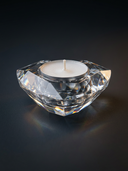 ROLLEMAN® Kristallen Theelichthouder | Diamant | Helder Glas