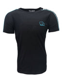 Manuel – Herren-T-Shirt mit ROLLEMAN®-Logolinien in Türkis