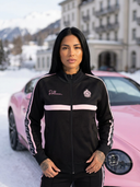 Cassandra | ROLLEMAN® | Dames Trainingsjasje | Zwart & Roze