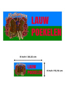Lauw Poekelen Sticker - Waterbestendig 10x20cm