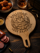 ROLLEMAN® Snackbrett | Luxus Knastfutter Edition | Mangoholz | Handgemacht