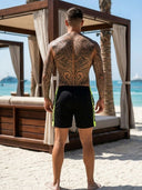Bronisław - ROLLEMAN® Sport Short Zwart/Neon Geel