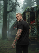 Logo Basic – Herren-T-Shirt mit ROLLEMAN®-Logo-Patch (Premium)