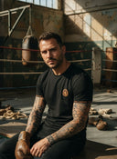 Tyson - Herren-T-Shirt mit ROLLEMAN® Orange Patch Logo