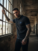 DJANGO Kurzarm-Poloshirt für Herren