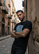Gypsy Cartel | ROLLEMAN® | T-Shirt | Schwarz/Türkis