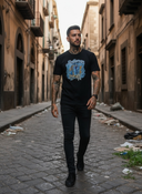 Gypsy Cartel | ROLLEMAN® | T-Shirt | Schwarz/Türkis
