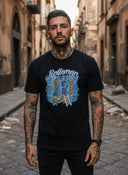 Gypsy Cartel | ROLLEMAN® | T-Shirt | Schwarz/Türkis