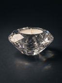ROLLEMAN® Kristallen Theelichthouder | Rond | Helder Glas
